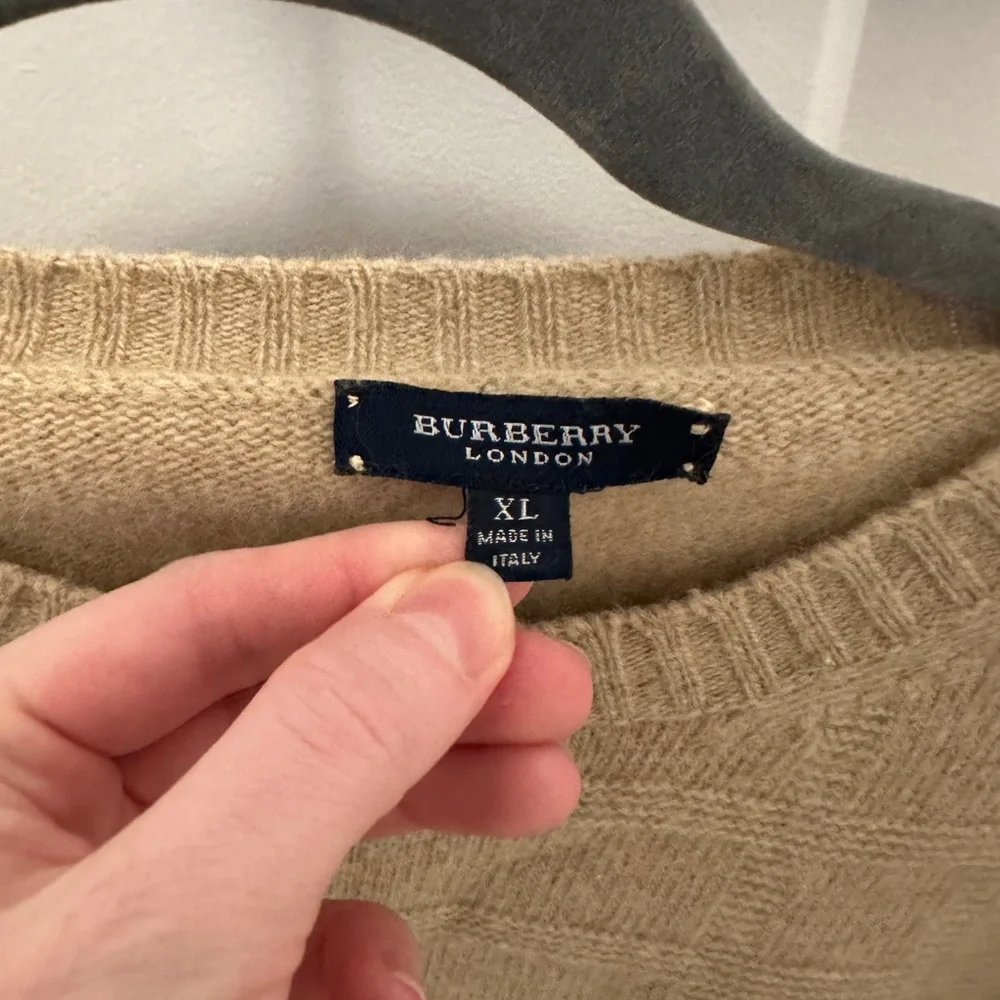 Burberry Camel Crewneck Sweater - Picture 4 of 5